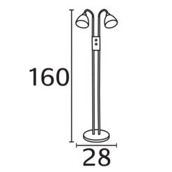 Nordlux 2-flammige Leseleuchte mit Drehdimmer, chrom, Glas weiß 7 Nordlux 2-flammige Leseleuchte mit Drehdimmer, chrom, Glas weiß -Stehleuchten Verkaufsgeschäft 2flammige leseleuchte mit drehdimmerchromglas 651852 nordlux 72224033