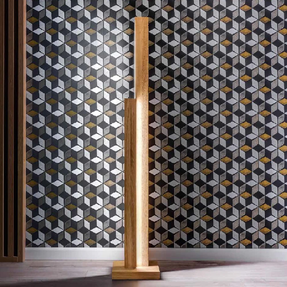 Spot-Light 2fl. LED Stehleuchte Manhattan H 156cm Holzfarbe wählbar 3 Spot-Light 2fl. LED Stehleuchte Manhattan H 156cm Holzfarbe wählbar