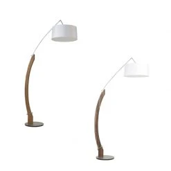 Bogenleuchte Amos von Herzblut, Nussbaum oder Eiche geölt