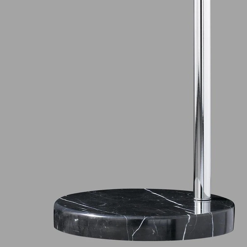 Trio Bogenleuchte mit schwarzem Stoffschirm 50 cm, Marmorfuß schwarz 8 Trio Bogenleuchte mit schwarzem Stoffschirm 50 cm, Marmorfuß schwarz – Bild 6