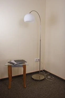 Fischer & Honsel Bogenleuchte klassisch, höhenverstellbar, Opalglas weiß, Metall: Nickel-matt o. Messing-matt 9 Fischer & Honsel Bogenleuchte klassisch, höhenverstellbar, Opalglas weiß, Metall: Nickel-matt o. Messing-matt -Stehleuchten Verkaufsgeschäft bogenleuchte stehlampe klassischhhenverstellbarweiopalglasmetallnickelmatt 183333 fischerhonsel 49191