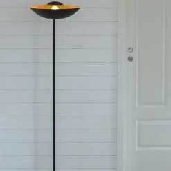 By Rydens Deckenfluter, schwenkbar, Sandschwarz, gold, skandinavisch, 171cm hoch -Stehleuchten Verkaufsgeschäft deckenfluterschwenkbarsandschwarzgoldskandinavisch171cm hoch 1401232 byrydens 41005704007