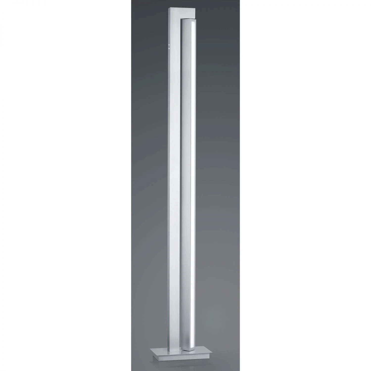 B-Leuchten dimmbare eckige LED Stehleuchte mit CCT-Lichtfarbsteuerung eloxiert Stehlampe silber Schalter 4 B-Leuchten dimmbare eckige LED Stehleuchte mit CCT-Lichtfarbsteuerung eloxiert Stehlampe silber Schalter – Bild 2