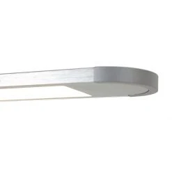 Steinhauer dimmbare LED eckige Stehleuchte höhenverstellbare 100 - 140 cm Stehlampe Büroleuchte mit Drehdimmer in schwarz oder silber -Stehleuchten Verkaufsgeschäft dimmbare led eckige stehleuchte 2688ST 5 steinhauer 2688st