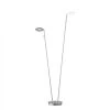 Fischer & Honsel dimmbare LED Stehleuchte mit CCT-Lichtfarbsteuerung 2-flammige Stehlampe nickel chrom mit Schalterr 135 cm 2 Fischer & Honsel dimmbare LED Stehleuchte mit CCT-Lichtfarbsteuerung 2-flammige Stehlampe nickel chrom mit Schalterr 135 cm -Stehleuchten Verkaufsgeschäft dimmbare led stehleuchte mit 40394w fischerhonsel 40394