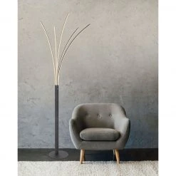 GLOBO dimmbare runde LED Stehleuchte matt 5 gebogene Arme Kabel 18 m Stehlampe weiß -Stehleuchten Verkaufsgeschäft dimmbare runde led stehleuchte 59229Bam1280x1280 globo 59229b