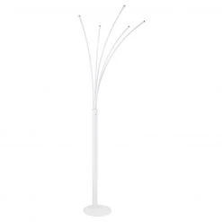 GLOBO dimmbare runde LED Stehleuchte5 gebogene Arme Kabel 18 m Stehlampe weiß -Stehleuchten Verkaufsgeschäft dimmbare runde led stehleuchte5 59229Wb1280x1280 globo 59229w