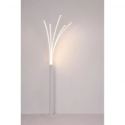 GLOBO dimmbare runde LED Stehleuchte5 gebogene Arme Kabel 18 m Stehlampe weiß -Stehleuchten Verkaufsgeschäft dimmbare runde led stehleuchte5 59229Wt1280x1280 globo 59229w