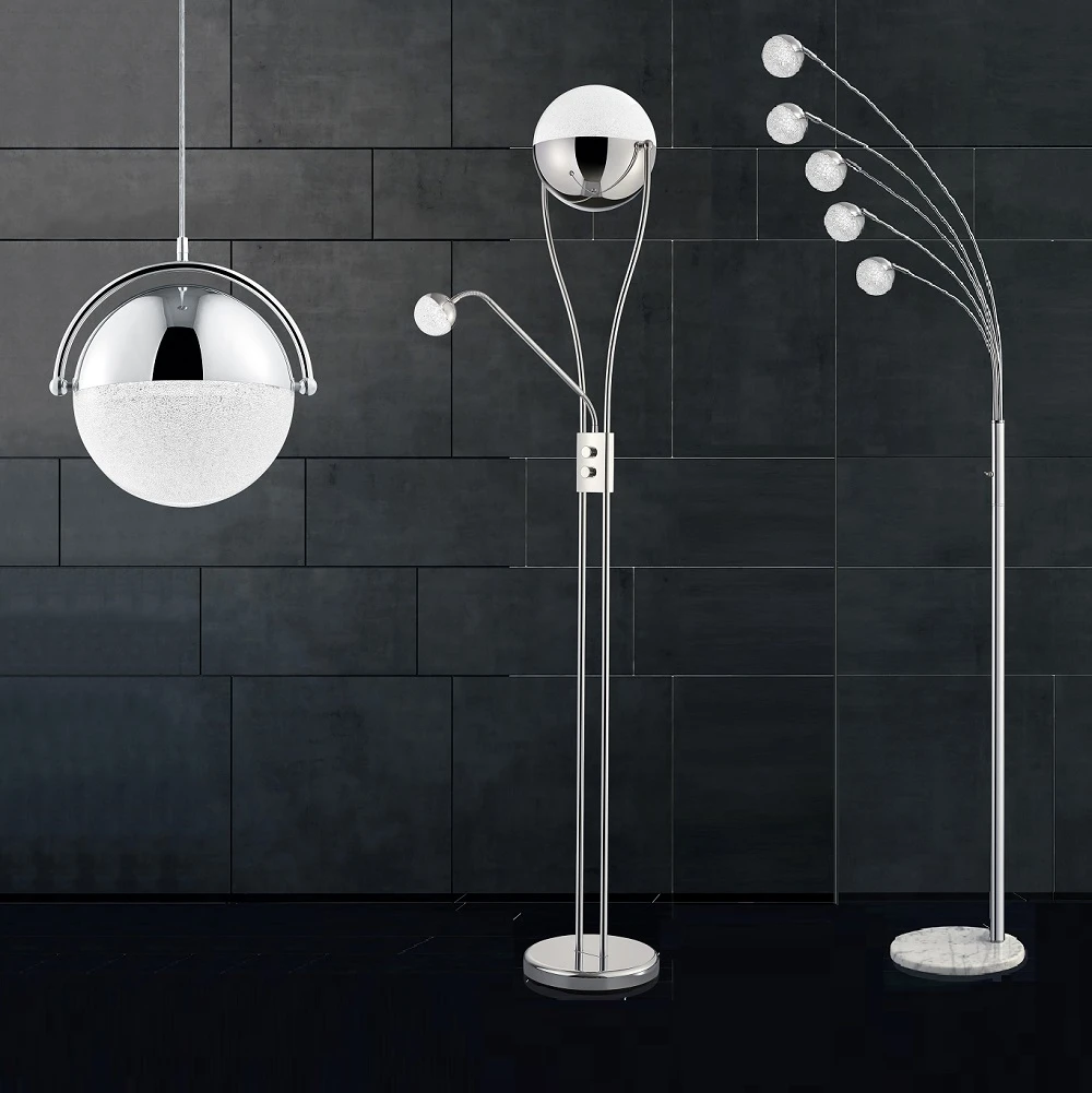 Trio Dimmbarer LED Deckenfluter Chris Acryl mit Kristalleffekt 6 Trio Dimmbarer LED Deckenfluter Chris Acryl mit Kristalleffekt – Bild 4