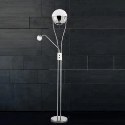 Trio Dimmbarer LED Deckenfluter Chris Acryl mit Kristalleffekt