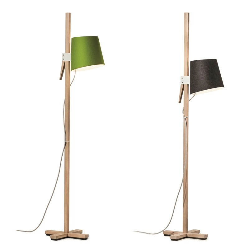 Domus Design-Standleuchte Croiz Wollfilz mit Fußdimmer 3 Domus Design-Standleuchte Croiz Wollfilz mit Fußdimmer