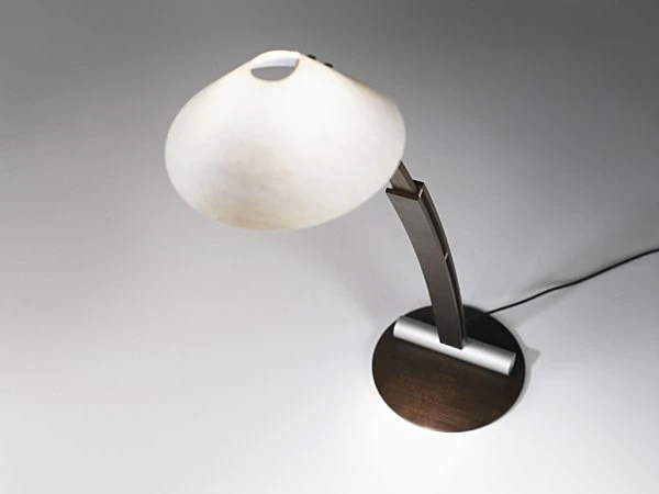 Domus Stehleuchte mit Buchenholz und Lunopalschirm 5 Domus Stehleuchte mit Buchenholz und Lunopalschirm – Bild 3