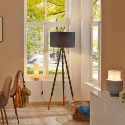 Paulmann Dreibein Stehleuchte Neordic Rurik, tripod mit Holz, Stativleuchte -Stehleuchten Verkaufsgeschäft dreibein stehleuchte neordic ruriktripod 1386702 paulmann 79633