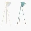EGLO Dreibein Stehleuchte im Retro-Design Sandfarben oder Mint