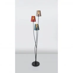GLOBO E14 Stehleuchte aus Samt 3 Arme gebogen 3-flammige Stehlampe multicolor mit Schalter -Stehleuchten Verkaufsgeschäft e14 stehleuchte aus samtarme 15266 3St1280x1280 globo 152663s