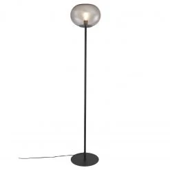 Nordlux E27 Stehleuchte aus Glas skandinavische Stehlampe rauchfarben und Schwarz mit Schalter ø 275 cm -Stehleuchten Verkaufsgeschäft e27 stehleuchte aus glas 2010514047 3 nordlux 2010514047