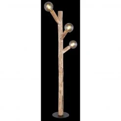 GLOBO E27 Stehleuchte aus Holz matt gerade mit 3 Fassungen ohne Schirm e 3-flammige Stehlampe schwarz und natur Schalter ø 25 cm -Stehleuchten Verkaufsgeschäft e27 stehleuchte aus holz 15441Sax1280x1280 globo 15441s