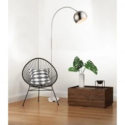 GLOBO E27 Stehleuchte 1 Rohr oben gebogen Kabel 18 m Stehlampe weiß mit Schalter -Stehleuchten Verkaufsgeschäft e27 stehleuchterohr oben gebogen 24779Nam11280x1280 globo 24779n