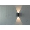 Heitronic eckige LED Up & Down Außenwandleuchte aus Aluminium IP54 inkl. Leuchtmittel -Stehleuchten Verkaufsgeschäft eckige led down 37428 2 heitronic 37428