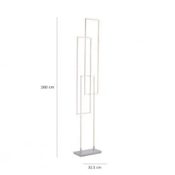 Paul Neuhaus Eckige Q®-Leuchte ZigBee Smarthome Stehleuchte Q-Inigo inkl. Fernbedienung, LED 3x 19W 160 cm Hoch -Stehleuchten Verkaufsgeschäft eckige qleuchte zigbee smarthome 595 554 paulneuhaus 59555