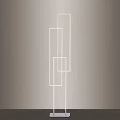 Paul Neuhaus Eckige Q®-Leuchte ZigBee Smarthome Stehleuchte Q-Inigo inkl. Fernbedienung, LED 3x 19W 160 cm Hoch -Stehleuchten Verkaufsgeschäft eckige qleuchte zigbee smarthome 595 556 paulneuhaus 59555