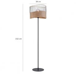 Leuchten Direkt Eisen Stehleuchte geflochten mit Fußschalter, rustikale Korbleuchte schwarz, ca. 150 cm 10 Leuchten Direkt Eisen Stehleuchte geflochten mit Fußschalter, rustikale Korbleuchte schwarz, ca. 150 cm -Stehleuchten Verkaufsgeschäft eisen stehleuchte geflochten mit 11151 794 leuchtendirekt 1115179