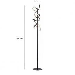 Leuchten Direkt Geschwungen schwarze LED Stehleuchte Höhe 156 cm, dimmbar über Schnurdimmer 12 Leuchten Direkt Geschwungen schwarze LED Stehleuchte Höhe 156 cm, dimmbar über Schnurdimmer -Stehleuchten Verkaufsgeschäft geschwungen schwarze led stehleuchte 19031 184 leuchtendirekt 1903118