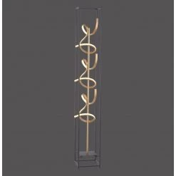 Paul Neuhaus Geschwungene LED Stehleuchte im Rahmen mit Schnurdimmer, 3-flammig, schwarz gold -Stehleuchten Verkaufsgeschäft geschwungene led stehleuchte rahmen 415 183 paulneuhaus 41518