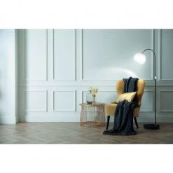 Fischer & Honsel höhenverstellbare E27 Bogenlampe mit Glasschirm und Schalter Höhe von 105 bis 140,00 cm in 2 Farben -Stehleuchten Verkaufsgeschäft hhenverstellbare e27 stehleuchte mit 40348bMilieu fischerhonsel 40348