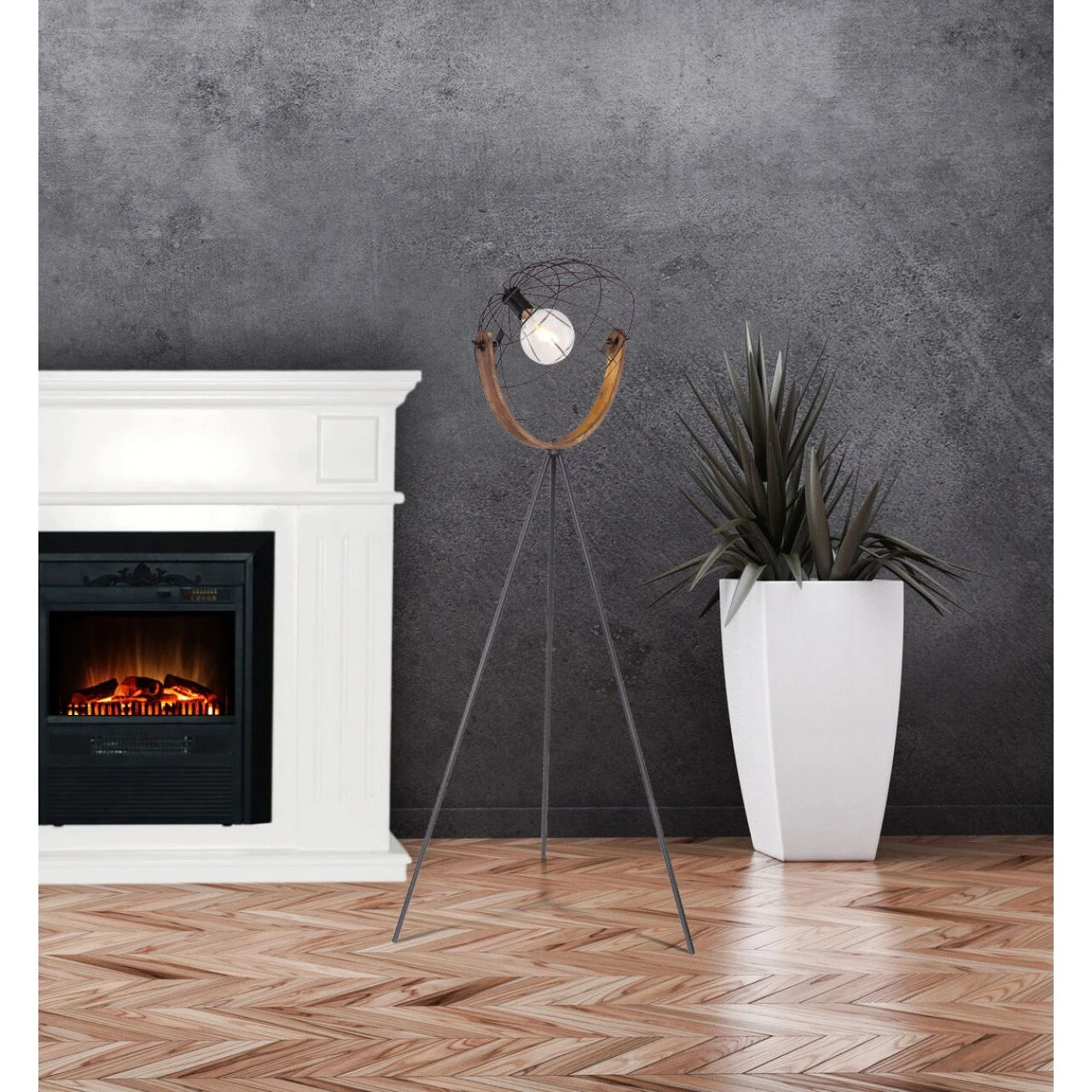 GLOBO höhenverstellbare runde E27 Stehleuchte aus Holz matt Tripod Schirm verstellbar Schrim-DM: 40 cm Stehlampe schwarz mit Schalter ø 60 5 GLOBO höhenverstellbare runde E27 Stehleuchte aus Holz matt Tripod Schirm verstellbar Schrim-DM: 40 cm Stehlampe schwarz mit Schalter ø 60 – Bild 3