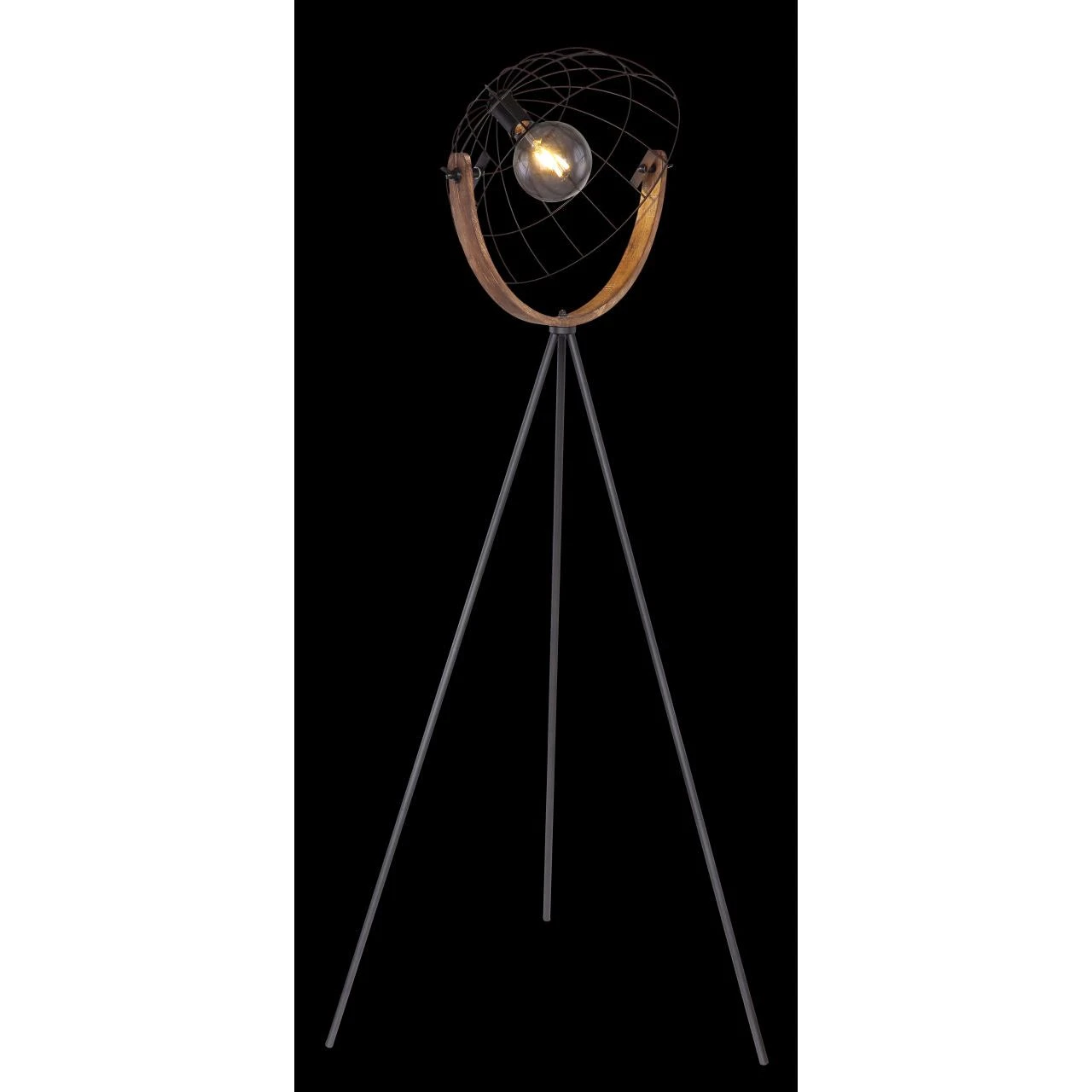 GLOBO höhenverstellbare runde E27 Stehleuchte aus Holz matt Tripod Schirm verstellbar Schrim-DM: 40 cm Stehlampe schwarz mit Schalter ø 60 6 GLOBO höhenverstellbare runde E27 Stehleuchte aus Holz matt Tripod Schirm verstellbar Schrim-DM: 40 cm Stehlampe schwarz mit Schalter ø 60 – Bild 4