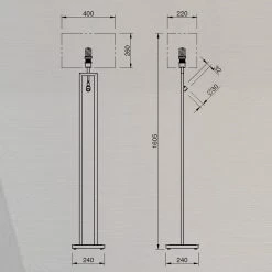 Herbert Schmidt Hochwertige Stehleuchte Twin mit LED-Leselicht -Stehleuchten Verkaufsgeschäft hochwertige stehleuchte twin mit 826872 herbertschmidt