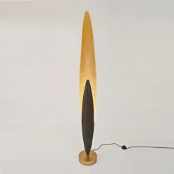 Holländer Stehleuchte Lingua in Gold oder Silber
