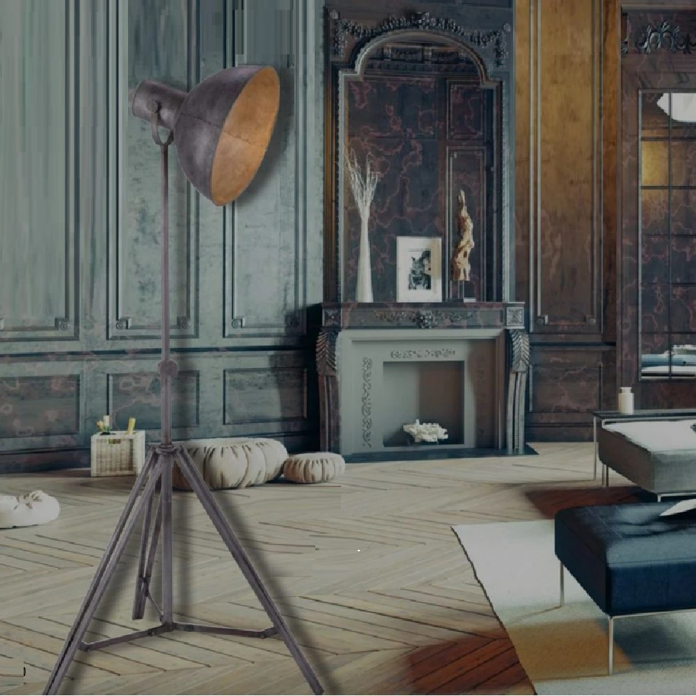 Leuchten Direkt Industrie-Style Tripod Leuchte Samia Höhe 220cm, dreibeinig, Stativleuchte 3 Leuchten Direkt Industrie-Style Tripod Leuchte Samia Höhe 220cm, dreibeinig, Stativleuchte