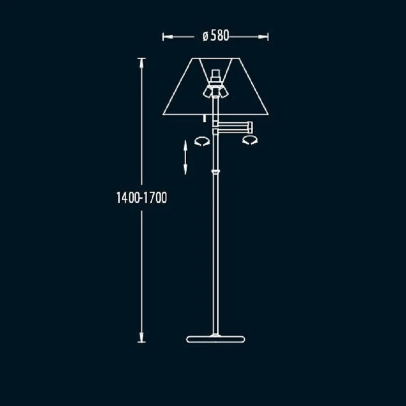 Knapstein Klassische hochwertige Stehlampe, Zugschalter + Dimmer 5 Knapstein Klassische hochwertige Stehlampe, Zugschalter + Dimmer – Bild 3