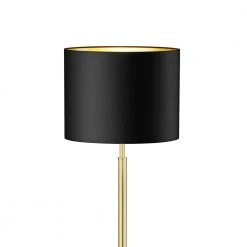 Knapstein Klassische Stehleuchte mit Chintzstoffschirm, Messing schwarz -Stehleuchten Verkaufsgeschäft knapstein klassische stehleuchte mit 981741 knapstein 418500311