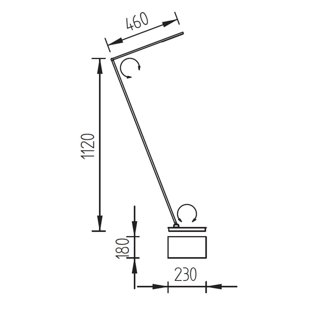 Knapstein LED Stehleuchte linear, Gestensteuerung, schwnekbar, 3 Farben 4 Knapstein LED Stehleuchte linear, Gestensteuerung, schwnekbar, 3 Farben – Bild 2