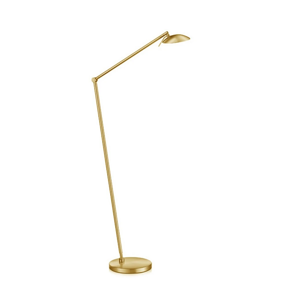 Knapstein LED-Leseleuchte Stehlampe, Messing-matt, Lichtfarbe wechselbar 3 Knapstein LED-Leseleuchte Stehlampe, Messing-matt, Lichtfarbe wechselbar