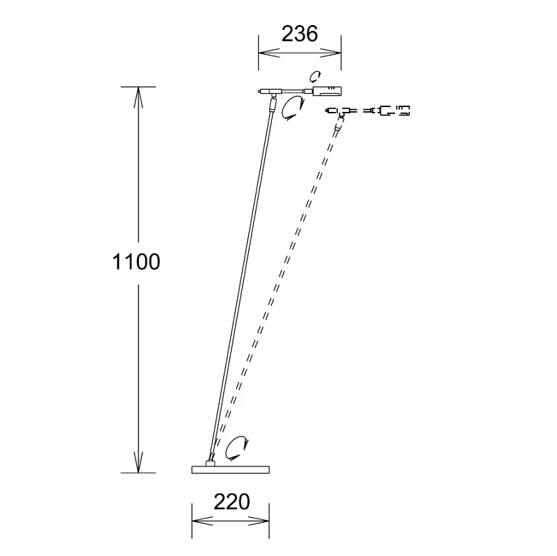 Knapstein Moderne LED-Leseleuchte schwenkbar, drehbarer Leuchtenkopf - in 3 Oberflächen 4 Knapstein Moderne LED-Leseleuchte schwenkbar, drehbarer Leuchtenkopf - in 3 Oberflächen – Bild 2