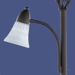 LHG Lights Landhaus Deckenfluter mit Leseleuchte, modern Country Edel-Rost Optik, inkl. wechselbaren LED-Leuchtmitteln, getrennt schaltbar -Stehleuchten Verkaufsgeschäft landhaus deckenfluter mit leseleuchtemodern 405692 lhg 460202124