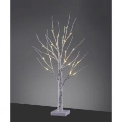 Leuchten Direkt LED Birkenbaum 60 cm aus Eisen mit 24 Leuchtmitteln, Dekoleuchte mit Schalter IP44, batteriebetrieben -Stehleuchten Verkaufsgeschäft led birkenbaum aus eisen 86140 163 leuchtendirekt 8614016