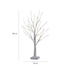 Leuchten Direkt LED Birkenbaum 60 cm aus Eisen mit 24 Leuchtmitteln, Dekoleuchte mit Schalter IP44, batteriebetrieben -Stehleuchten Verkaufsgeschäft led birkenbaum aus eisen 86140 164 leuchtendirekt 8614016