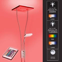 Leuchten Direkt LED Deckenfluter mit Lesearm mit Dimmer, Stehlampe mit RGBW Farbwechsel, Fernbedienung, 198cm Stehlampe 18 Leuchten Direkt LED Deckenfluter mit Lesearm mit Dimmer, Stehlampe mit RGBW Farbwechsel, Fernbedienung, 198cm Stehlampe -Stehleuchten Verkaufsgeschäft led deckenfluter mit lesearm 12570517 leuchtendirekt 1178055