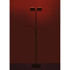 Leuchten Direkt LED Deckenfluter mit schwenkbaren Spots und Lesearm, Fernbedienung RGB CCT -Stehleuchten Verkaufsgeschäft led deckenfluter mit schwenkbaren 11925 555 leuchtendirekt 1192555