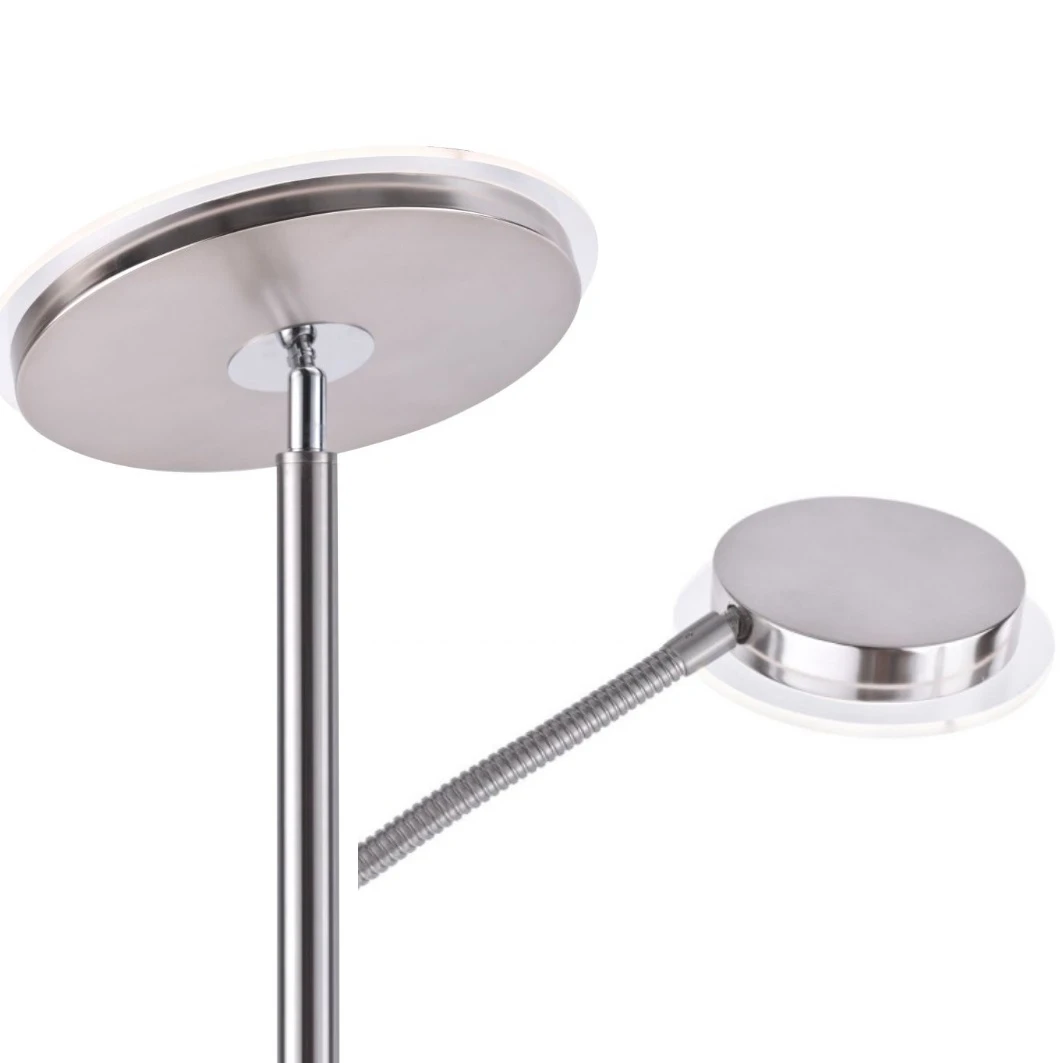 Leuchten Direkt LED Deckenfluter, mit Lesearm, Tastdimmer, Höhe 180cm, modern 6 Leuchten Direkt LED Deckenfluter, mit Lesearm, Tastdimmer, Höhe 180cm, modern – Bild 4