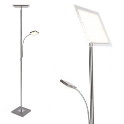 Leuchten Direkt LED Fluter Hans eckig mit Lesearm und Touchdimmer H 180cm -Stehleuchten Verkaufsgeschäft led fluter hans eckigmit 1298351 leuchtendirekt 1171055