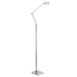 Paul Neuhaus LED Standleuchte, Nickel-matt, Tastdimmer, verstellbar, Leselicht