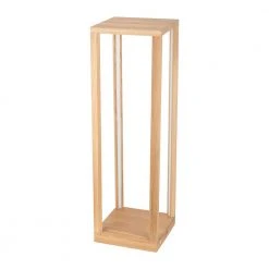 Spot-Light LED Stehleuchte aus Eichenholz, beleuchteter Beistelltisch, Switch & Dimm, 45 W