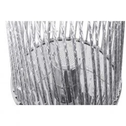 GLOBO LED Stehleuchte metallic Stäbe gedreht 18m Zuleitungskabel mit 5W Lautsprecher 120-flammige Stehlampe silbermetallic Schalter ø 27 cm -Stehleuchten Verkaufsgeschäft led stehleuchte metallic stgedreht 25846Leee1280x1280 globo 25846l