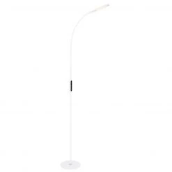 GLOBO LED Stehleuchte mit CCT-Lichtfarbsteuerung 1 Arm Base Flexo Kabel 2,3m 5 Stufen CCT+dimmbar Stehlampe weiß